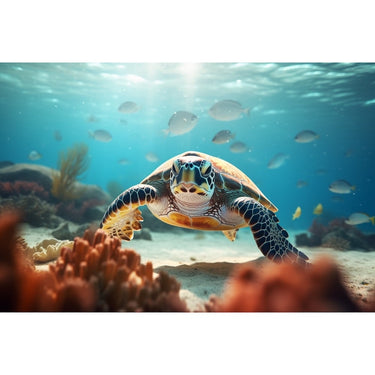 Sea Turtle Canvas Painting